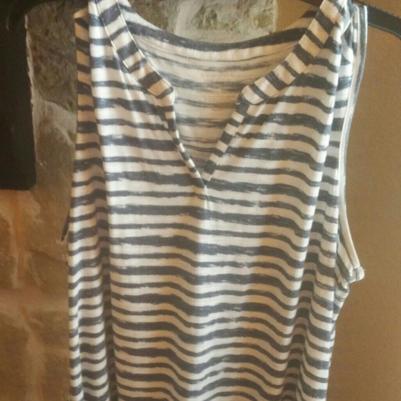 Sonoma Tops - NWOT XL Navy Stripes Sonoma Sleeveless Shirt